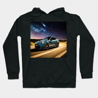 Coche rally de noche Hoodie